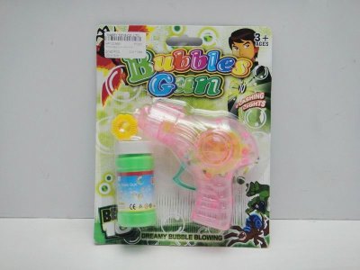 FRICTION BUBBLE GUN W/FLASH 3 COLOR - HP1023681