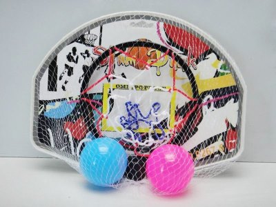 BASKETBALL BOARD W/2 PCS PVC BALLS 2ASST. - HP1023788