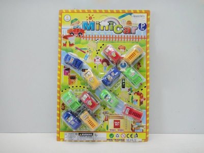 PULL BACK CAR 12PCS RED/YELLOW/BLUE/GREEN - HP1023817