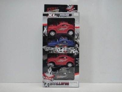 PULL BACK CAR RED/BLUE/BLACK 4PCS   - HP1023872
