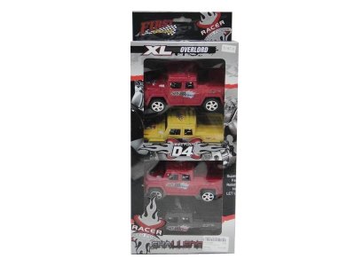 PULL BACK CAR RED/BLUE/BLACK 4PCS   - HP1023876