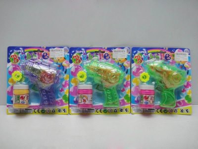 BUBBLE GUN W/LIGHT PURPLE/GREEN/RED - HP1023934