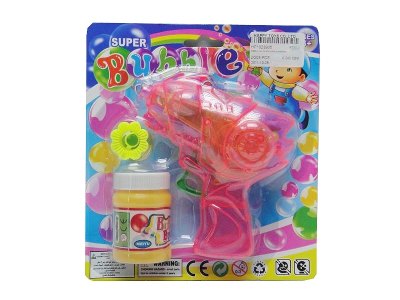 BUBBLE GUN W/LIGHT PURPLE/GREEN/RED - HP1023935