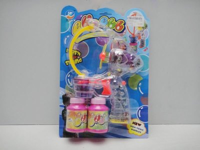 B/O BUBBLE GUN W/2PCS BUBBLE WATER - HP1024091