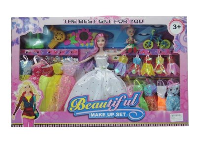 BENDABLE DOLL W/ DRESS  - HP1024341