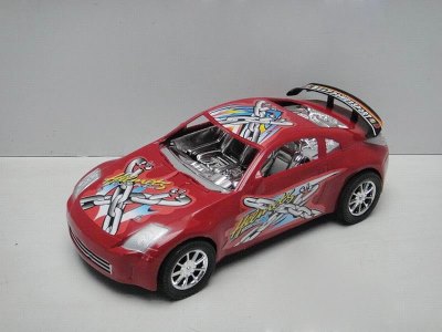 FRICTION RACING CAR W/PAINTING RED/BLUE - HP1024359