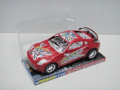 FRICTION RACING CAR W/PAINTING RED/BLUE - HP1024361