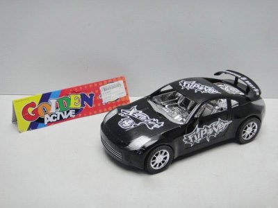 FRICTION CAR W/PAINTING BLACK/YELLOW/BLUE - HP1024363
