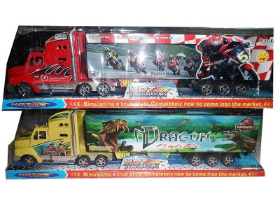 FRICTION CONTAINER CAR 3ASST.RED/BLUE/YELLOW - HP1024380