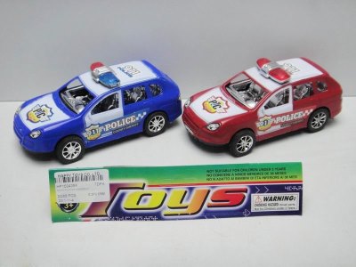FRICTION POLICE CAR 2PCS RED/BLUE - HP1024384