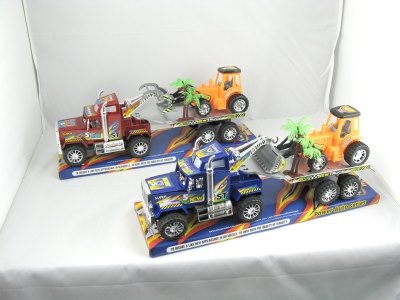 FRICTION CAR W/CONSTRUCTION CAR & PAINTING & TREE 2ASST - HP1024448