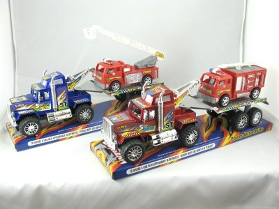 FRICTION CAR W/PAINTING & FIRE ENGINES 2ASST - HP1024462
