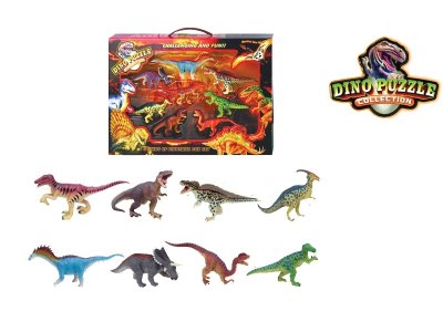 ASSEMBLY 4D DINOSAUR PUZZLE 8ASST - HP1024714