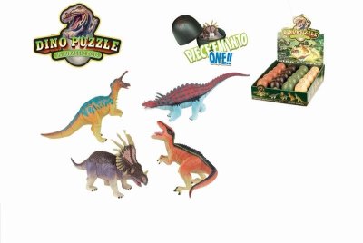 ASSEMBLY 4D DINOSAUR PUZZLE 4ASST.(20PCS/DISPLAY BOX) - HP1024736