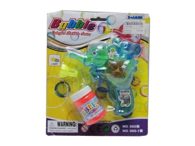 BUBBLE GUN W/LIGHT 3COLOR - HP1024869