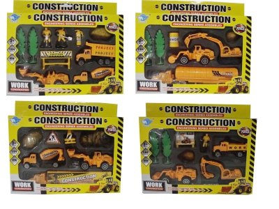 FREE WAY CONSTRUCTION SET (DIE CAST) 4ASST  - HP1025482