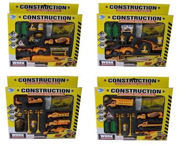 FREE WAY CONSTRUCTION SET (DIE CAST) 4ASST  - HP1025483