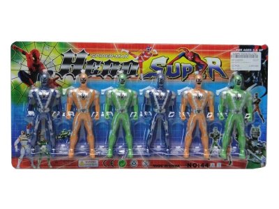 ROBOT BLUE/YELLOW/GREEN/RED 6PCS - HP1025530