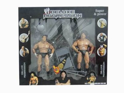 2PCS 18CM WRESTLER W/ACCESSORIES & IC INCLUDED BUTTONCELL - HP1025786