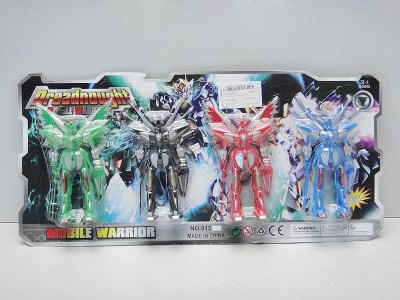 4PCS TRANSFORMER W/LIGHT GREEN/BLACK/RED/BLUE - HP1026023