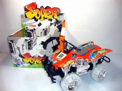 FRICTION MOTOR W/LIGHT & MUSIC,INCLUDED BATTERY ，RED/ORANGE/BLUE - HP1026979