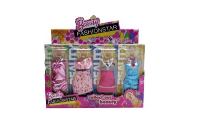 DOLL DRESS 4ASST.(24PCS/DISPLAY BOX) - HP1027133