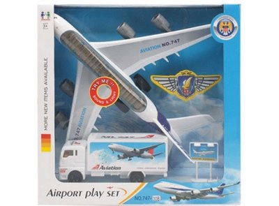 FRICTION PLANE SET W/SOUND & LIGHT,INCLUDE 2 BUTTON CELL - HP1027344