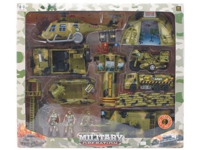 FRICTION MILITARY SET W/SOUND & LIGHT,INCLUDE 2 BUTTON CELL - HP1027400