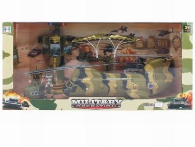 FRICTION MILITARY SET W/SOUND & LIGHT,INCLUDE 2 BUTTON CELL - HP1027419