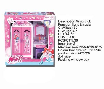 WINX CLUB魔法俏佳人衣柜带灯光音乐 - HP1027498