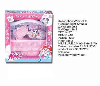 WINX CLUB魔法俏佳人睡床带灯光音乐 - HP1027499