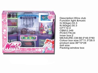 WINX CLUB魔法俏佳人时尚厨房带灯光音乐 - HP1027502