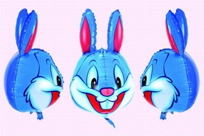 3D RABBIT BALLOON 50PCS - HP1028295