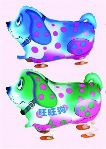 3D DOG BALLOON 50PCS 2COLOR - HP1028305