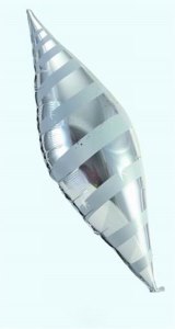 SILVER ALUMINUM FOIL BALLOON 50PCS - HP1028328