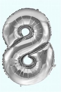 BIG NUMBER ALUMINUM FOIL BALLOON 50PCS 2COLOR - HP1028381