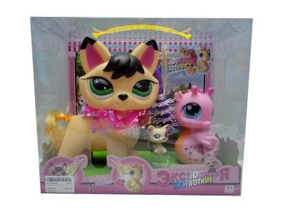 VINYL ANIMAL W/MUSIC & LIGHT & ACCESSORIES INCLUDED BUTTONCELL 2ASST - HP1028404