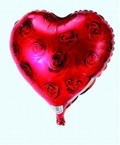 HEART ALUMINUM FOIL BALLOON 50PCS - HP1028483