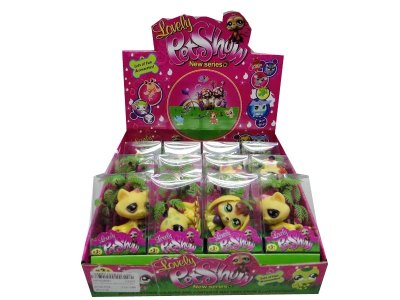 VINYL CARTOON ANIMAL 4ASST 12PCS/DISPLAY BOX - HP1028581