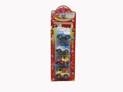 4PCS PULL BACK CAR 4COLOR 8ASST - HP1029141