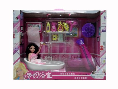 FASHION DOLL SET，HAIR DRYER W/SOUND - HP1029281