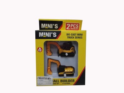 WIND UP CONSTRUCTION CAR(DIE DAST) 2PCS 2ASST - HP1029484