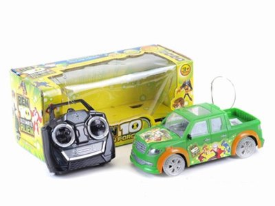 1:24遥控BEN10四通皮卡车 绿色明轮加6灯 - HP1029904