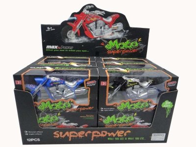 FRICTION MOTOR W/LIGHT & MUSIC INCLUDED BUTTONCELL 12PCS/DISPLAY BOX - HP1030214