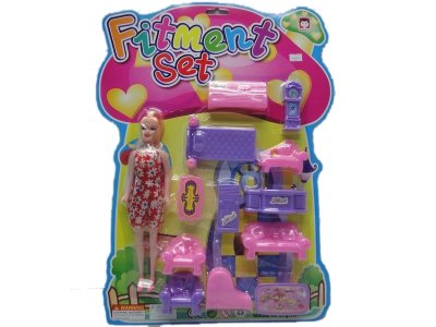 FURNITURE SET W/DOLL - HP1030701