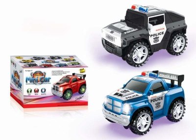 万向警车4灯  黑蓝2色2款混装 - HP1030843