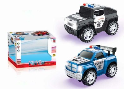 万向警车4灯 2款黑蓝2色混装 - HP1030854
