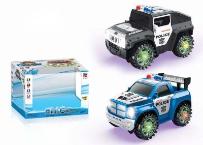 升降万向警车6灯 2款黑蓝2色混装 - HP1030855