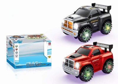 B/O BUMP AND GO POLICE CAR W/6LIGHT & ROTARY LIFT & BLACK/RED  - HP1030860