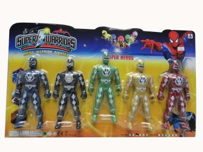 SUPER HEROS W/LIGHT 5PCS - HP1030866